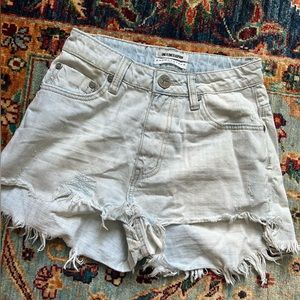One Teaspoon Acid Wash Jean Shorts